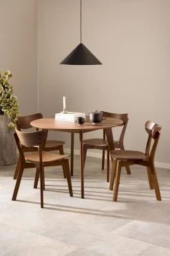 Eetkamerstoel Levi Walnut Fineer Mat - Giga Living