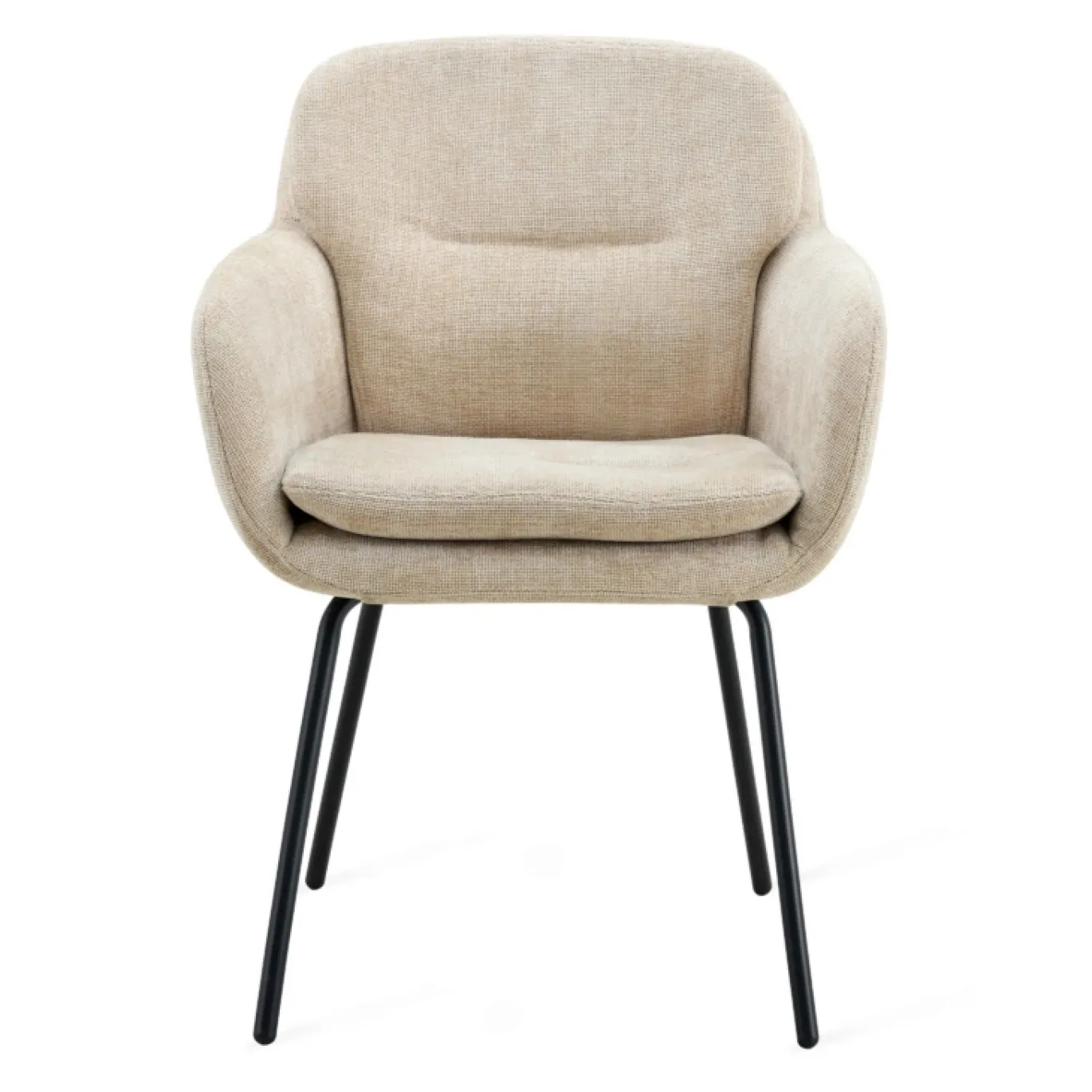 Eetkamerstoel Livia Naturel Taupe - Giga Meubel
