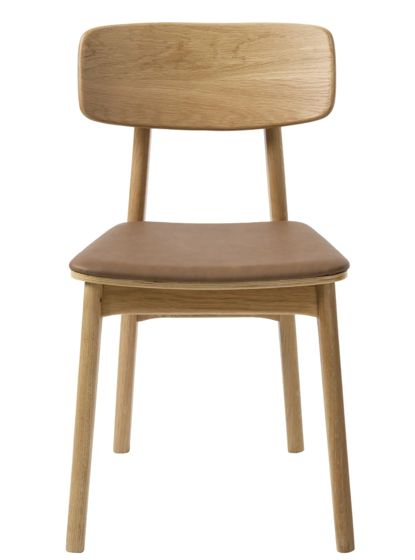 Eetkamerstoel Livo Tan Pu Naturel Eiken - Giga Living