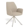 Eetkamerstoel Lorin Met Armleuning Basel Beige Set van 2 - Giga Living