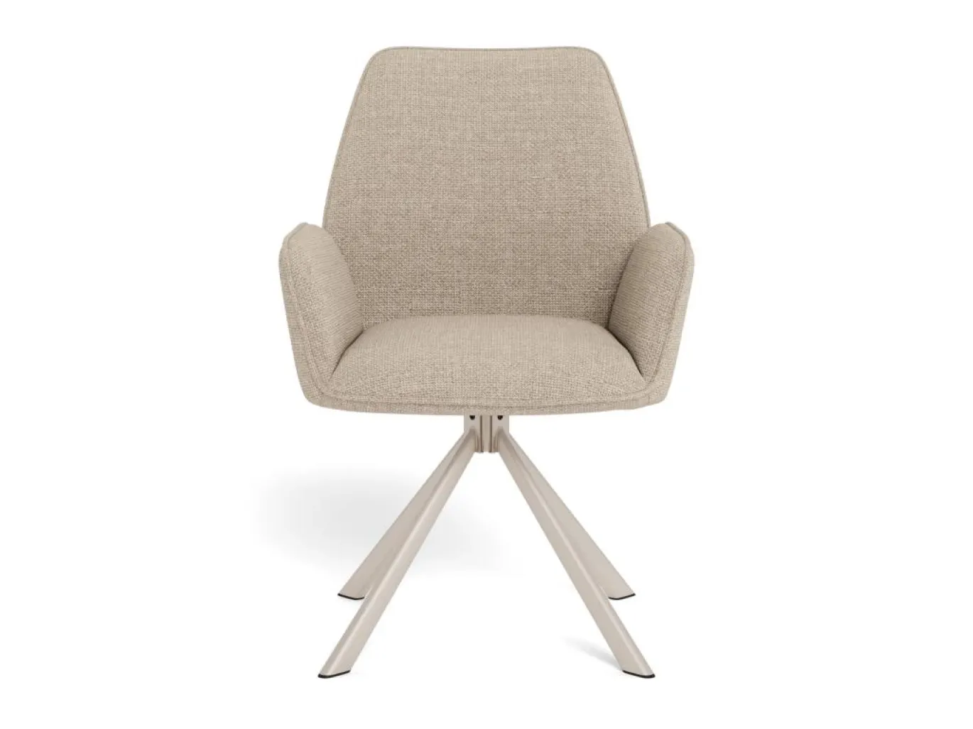 Eetkamerstoel Lorin Met Armleuning Basel Beige Set van 2 - Giga Living