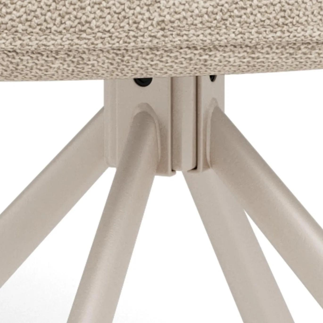 Eetkamerstoel Lorin Met Armleuning Basel Beige Set van 2 - Giga Living