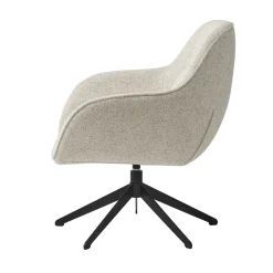 Eetkamerstoel Lynn Lounge Off White Melange Swivel - Giga Living