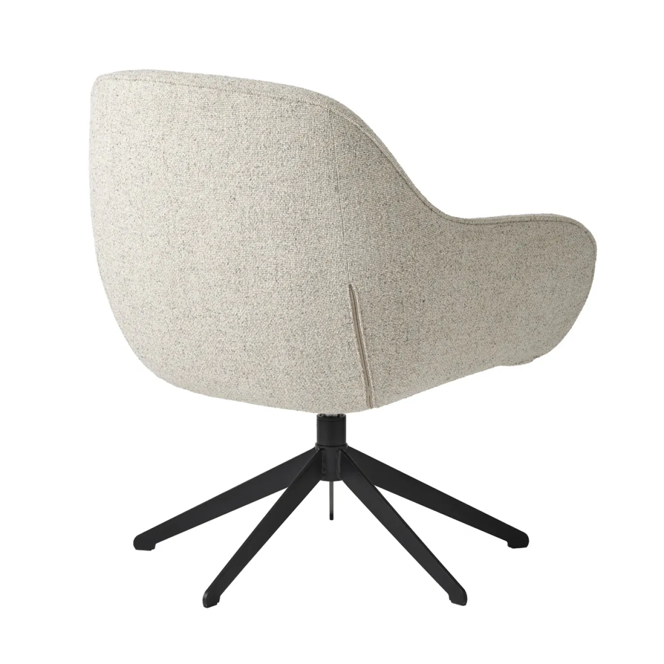 Eetkamerstoel Lynn Lounge Off White Melange Swivel - Giga Living