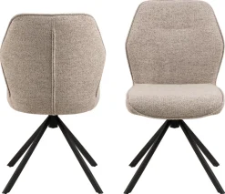 Eetkamerstoel Marouan Monza Beige Draaibaar - Giga Living