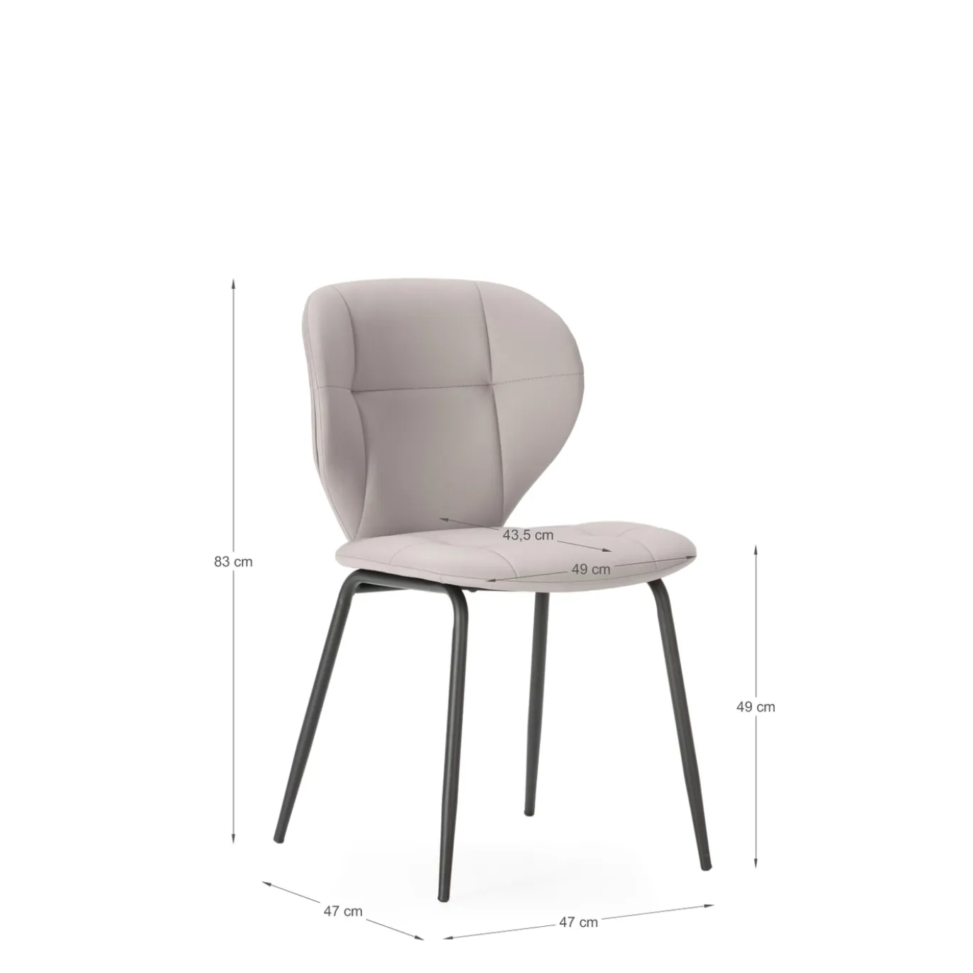 Eetkamerstoel Maura Beige - Giga Meubel
