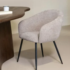 Eetkamerstoel Meau Beige - Giga Meubel