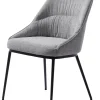Eetkamerstoel Meridian Mid Grijs Tweed - Giga Living