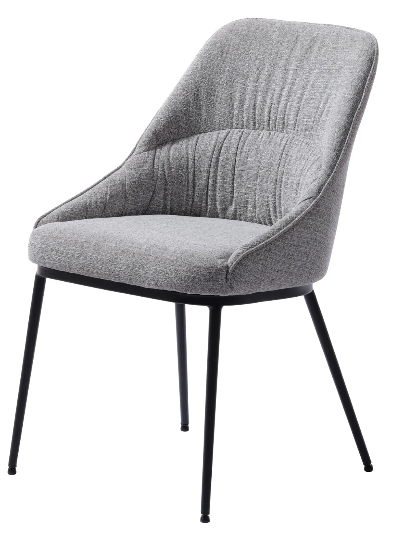 Eetkamerstoel Meridian Mid Grijs Tweed - Giga Living