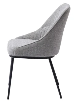 Eetkamerstoel Meridian Mid Grijs Tweed - Giga Living