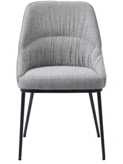 Eetkamerstoel Meridian Mid Grijs Tweed - Giga Living