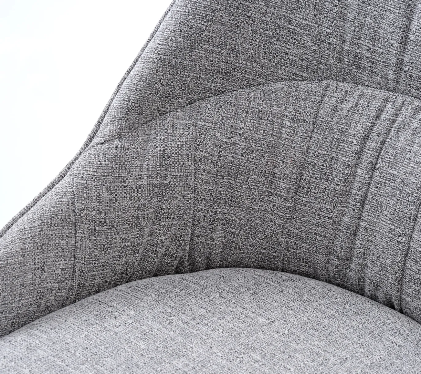 Eetkamerstoel Meridian Mid Grijs Tweed - Giga Living