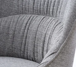 Eetkamerstoel Meridian Mid Grijs Tweed - Giga Living