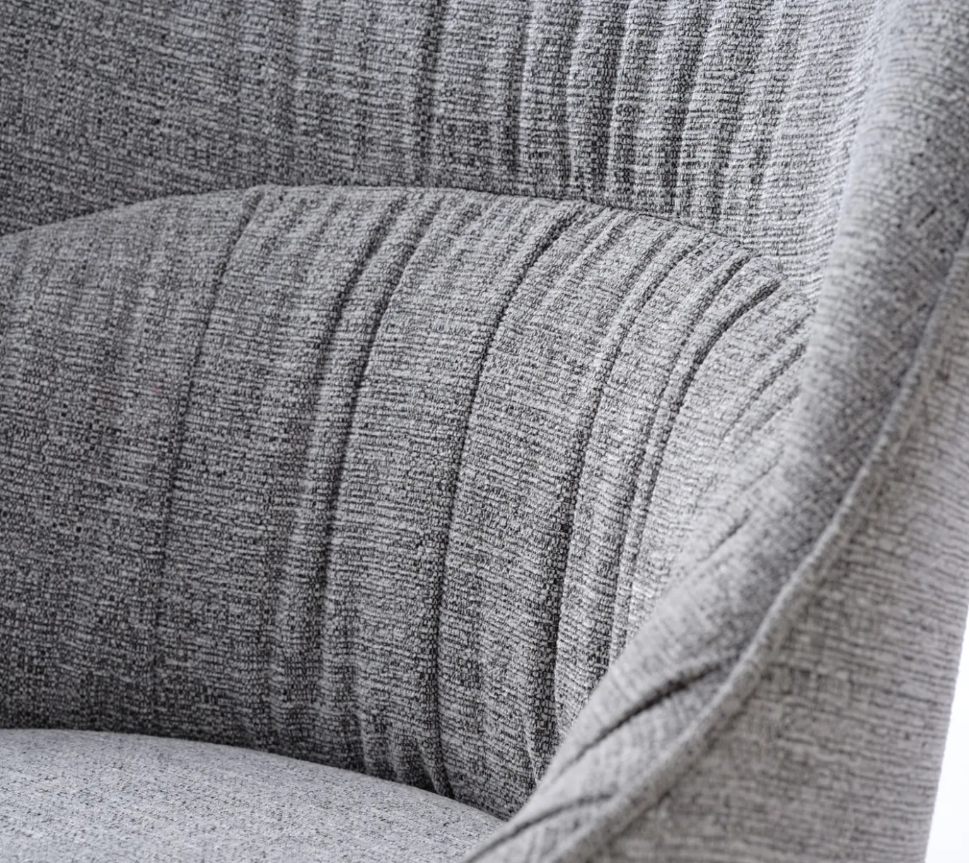 Eetkamerstoel Meridian Mid Grijs Tweed - Giga Living