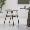 Eetkamerstoel Mila Beige/Walnoot - Giga Meubel
