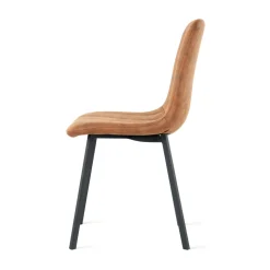 Eetkamerstoel Minsk Microleder Cognac - Giga Meubel