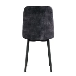 Eetkamerstoel Minsk Velvet Antraciet - Giga Meubel