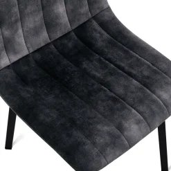 Eetkamerstoel Minsk Velvet Antraciet - Giga Meubel