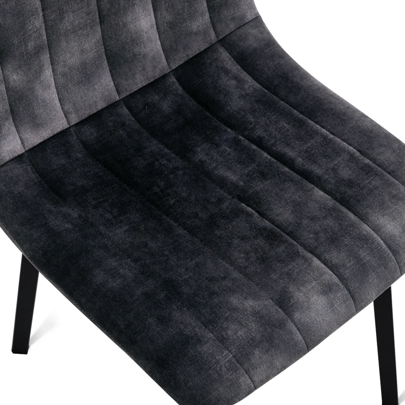 Eetkamerstoel Minsk Velvet Antraciet - Giga Meubel
