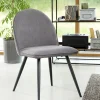 Eetkamerstoel Minto Grijs Fabric - Giga Living