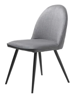Eetkamerstoel Minto Grijs Fabric - Giga Living