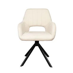 Eetkamerstoel Nola Beige Draaibaar - Giga Meubel