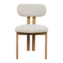 Eetkamerstoel Noor Beige/Naturel - Giga Meubel