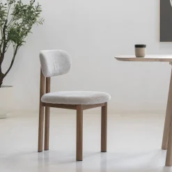 Eetkamerstoel Noor Beige/Naturel - Giga Meubel
