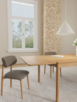 Eetkamerstoel Norton Cona Taupe Set van 2 - Giga Living