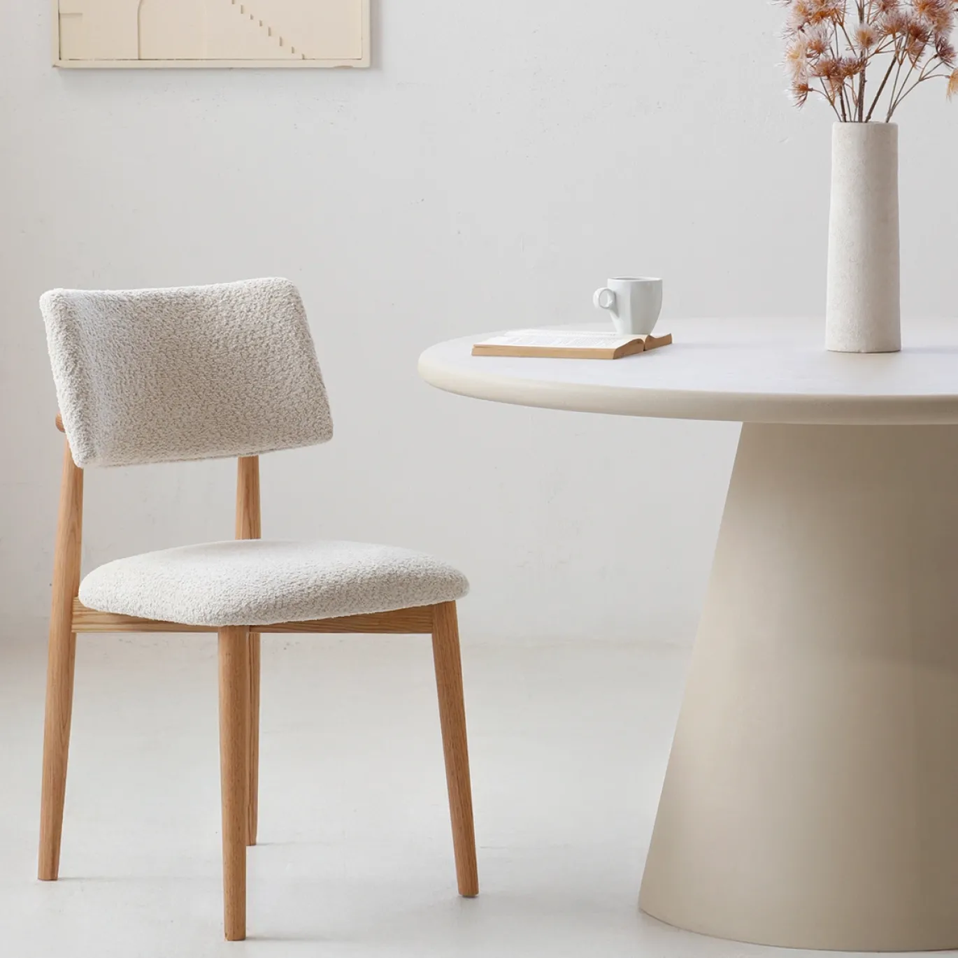 Eetkamerstoel Nova Beige Eiken - Giga Meubel
