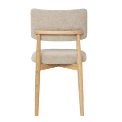 Eetkamerstoel Nova Taupe Eiken - Giga Meubel