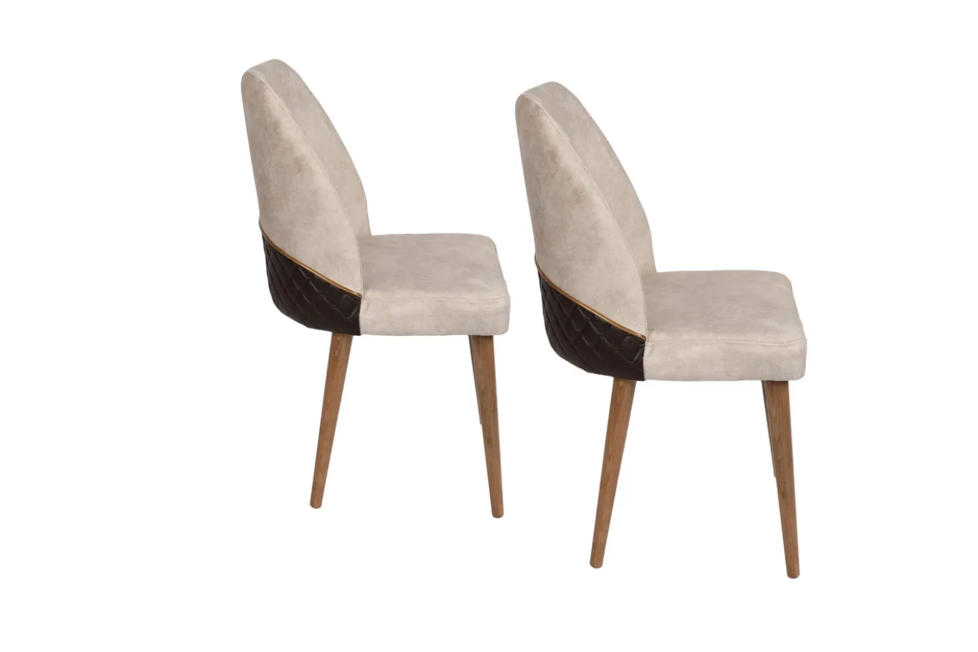 Eetkamerstoel Nova Velvet Crème Set van 2