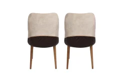 Eetkamerstoel Nova Velvet Crème Set van 2