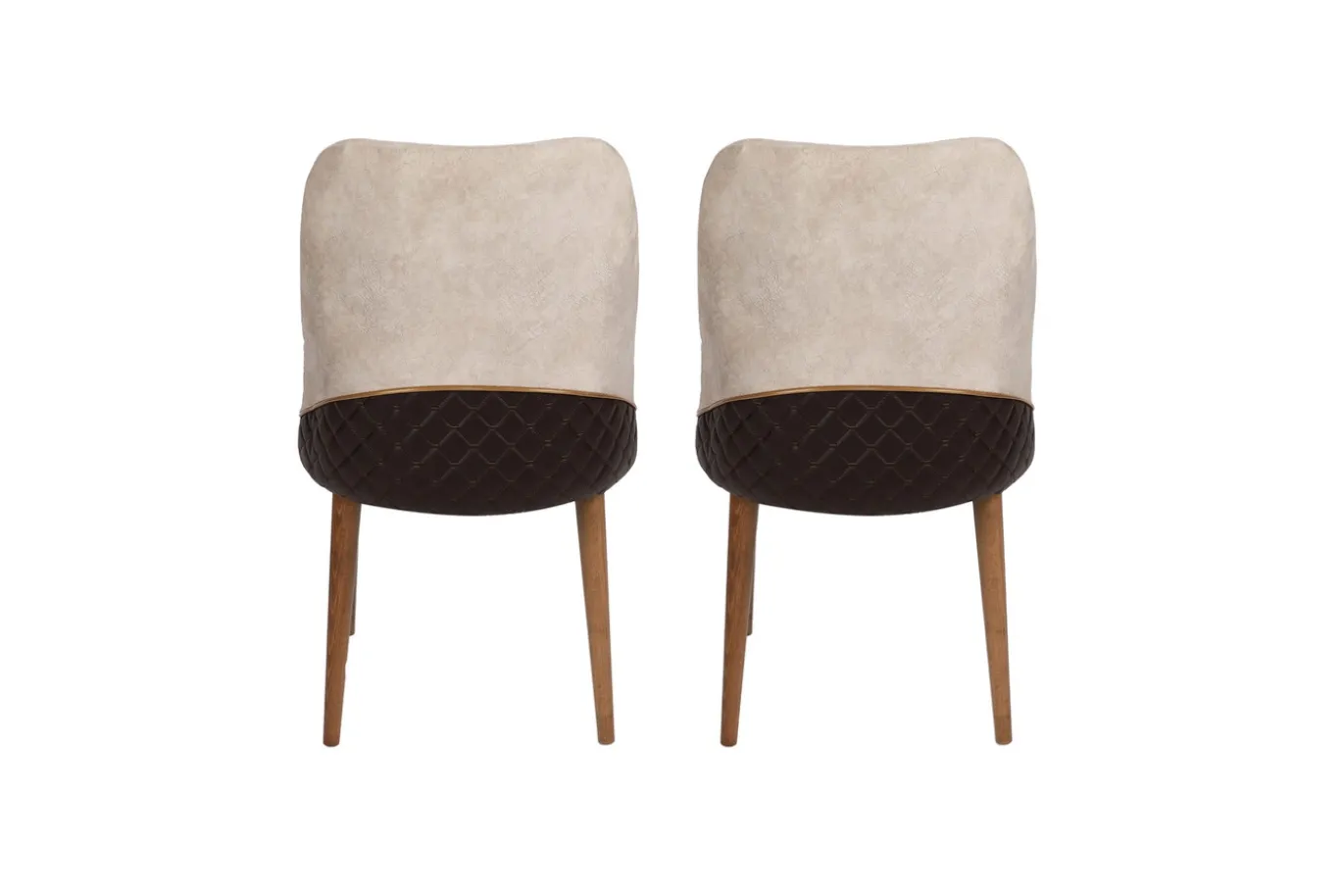 Eetkamerstoel Nova Velvet Crème Set van 2