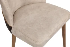 Eetkamerstoel Nova Velvet Crème Set van 2