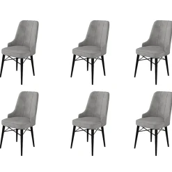Eetkamerstoel Pare Grijs Set van 6