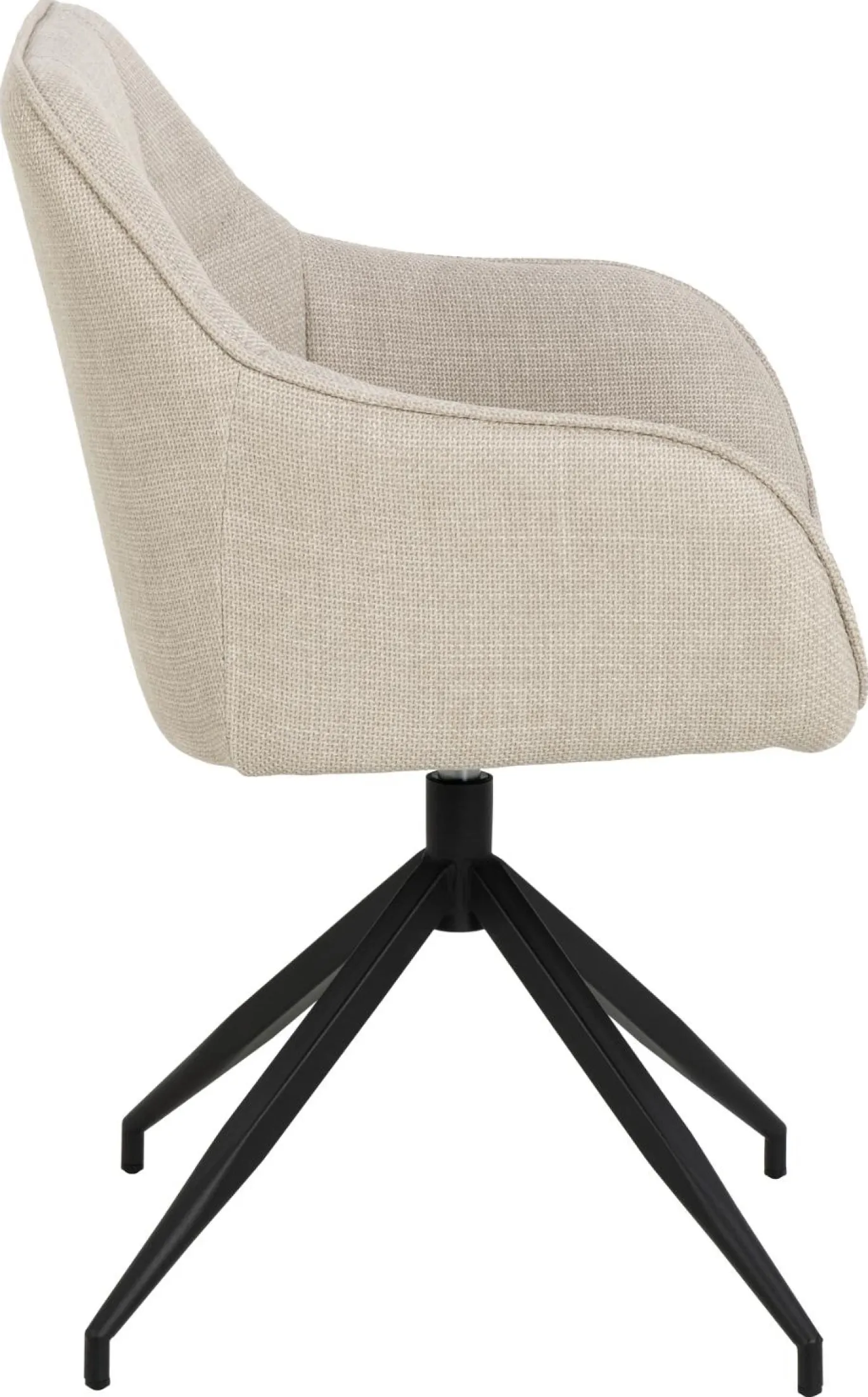 Eetkamerstoel Parma Basel Met Armleuning Beige - Giga Living