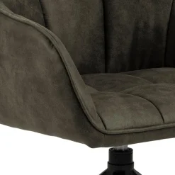 Eetkamerstoel Parma Met Armleuning Olijfgroen - Giga Living