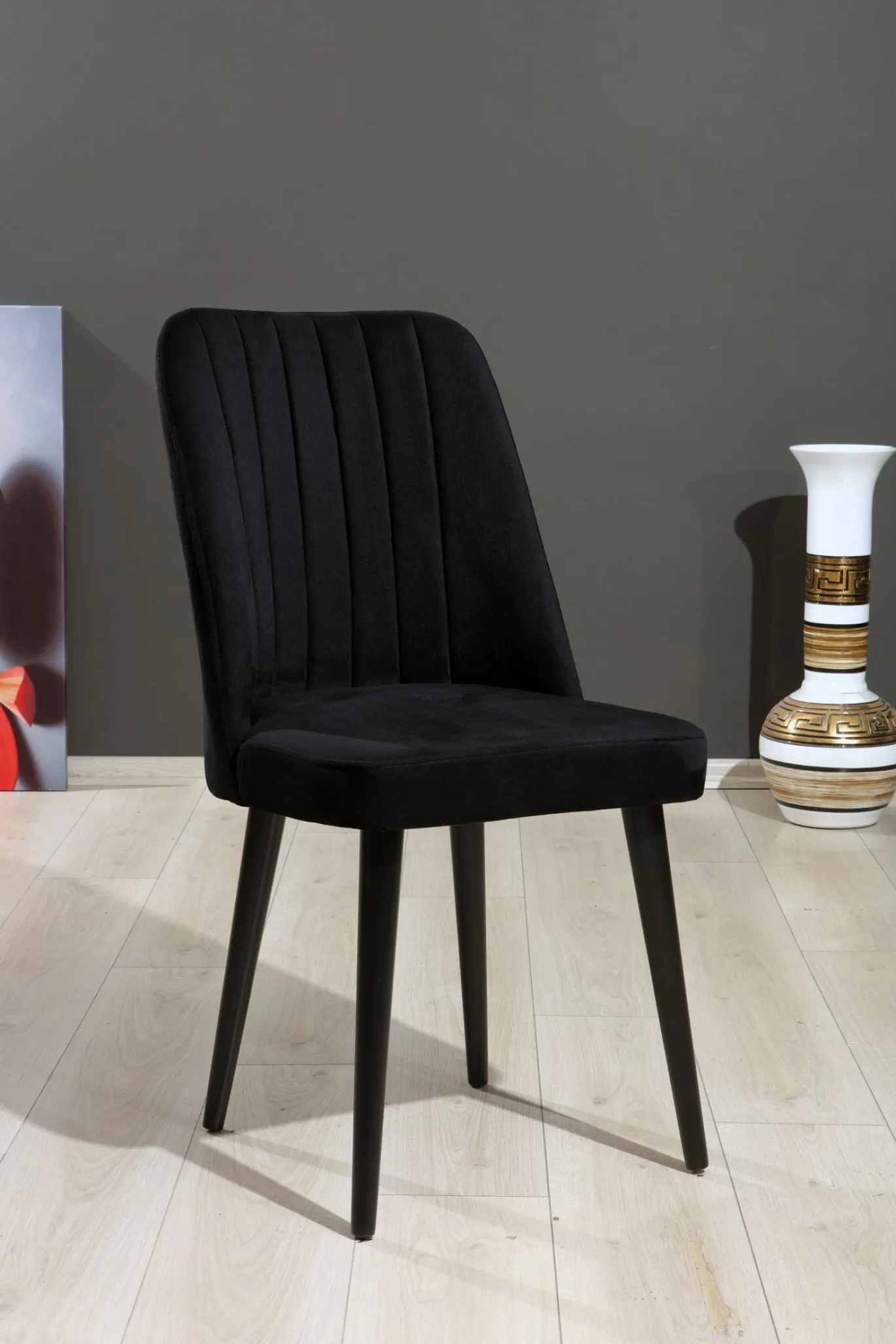 Eetkamerstoel Polo Zwart Set van 2