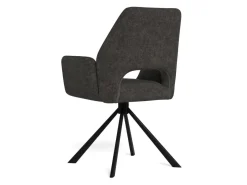 Eetkamerstoel Ravi Met Armleuning Apia Donkergrijs Set van 2 - Giga Living