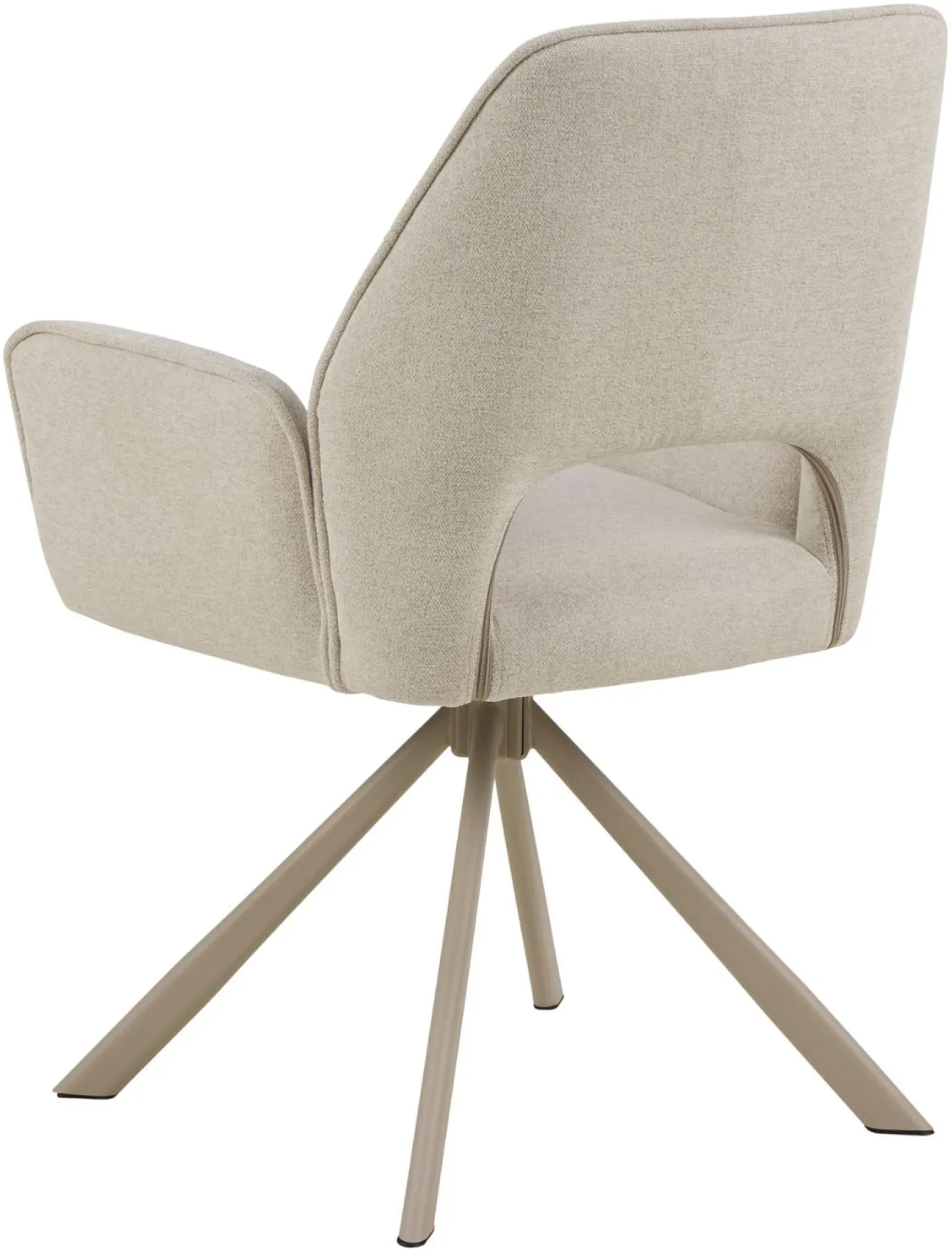 Eetkamerstoel Ravi Met Armleuning Apia Beige Set van 2 - Giga Living
