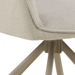 Eetkamerstoel Ravi Met Armleuning Apia Beige Set van 2 - Giga Living