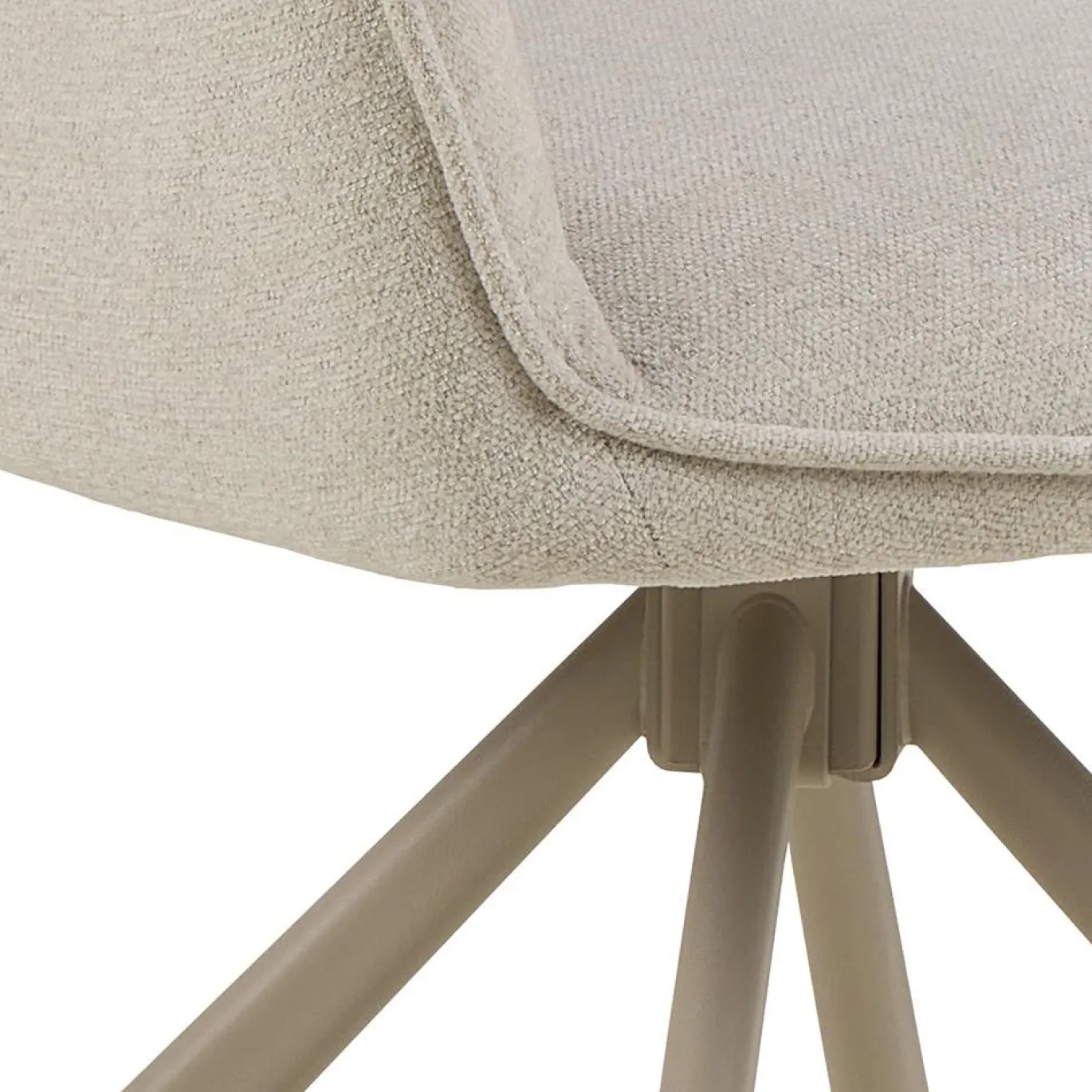 Eetkamerstoel Ravi Met Armleuning Apia Beige Set van 2 - Giga Living