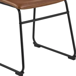 Eetkamerstoel Regina PU-Leer Bruin - Giga Living