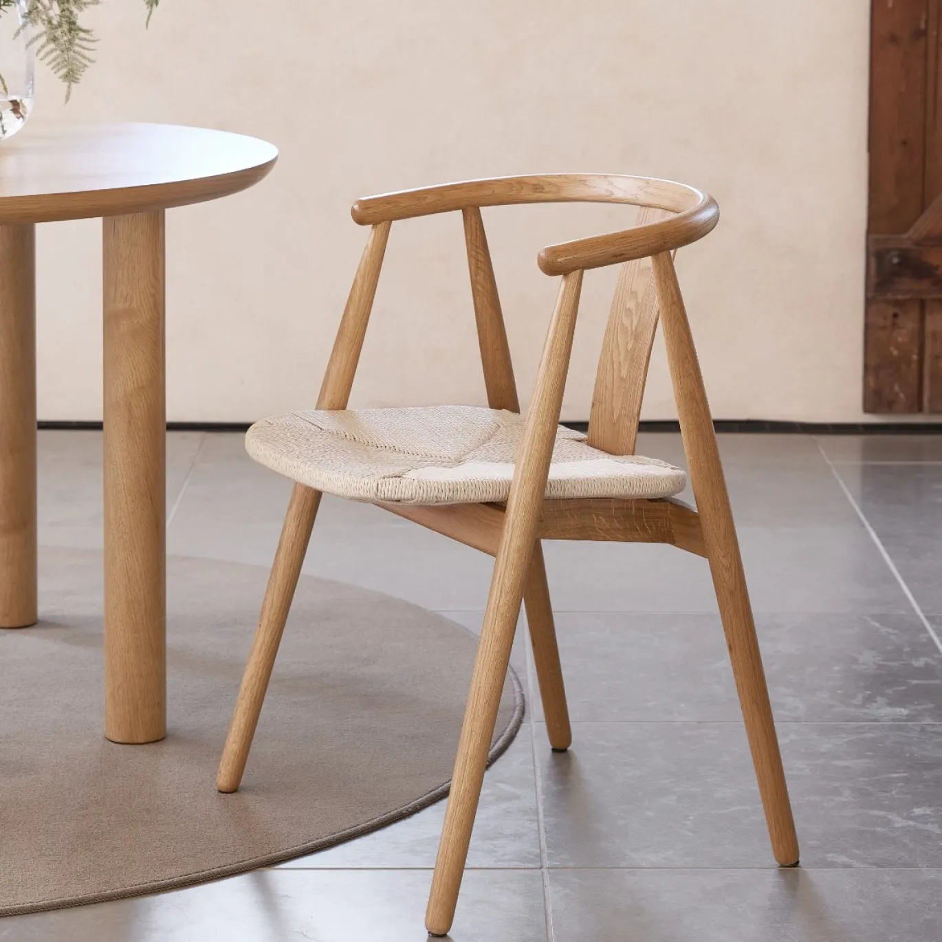Eetkamerstoel Relate Naturel Eiken - Giga Living