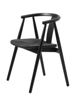 Eetkamerstoel Relate Zwart Eiken - Giga Living