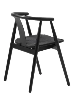 Eetkamerstoel Relate Zwart Eiken - Giga Living