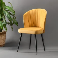 Eetkamerstoel Rubi Geel Set van 2