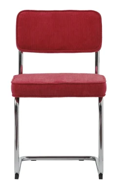 Eetkamerstoel Rupert Rood Fabric - Giga Living