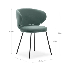Eetkamerstoel Rush Groen - Giga Meubel